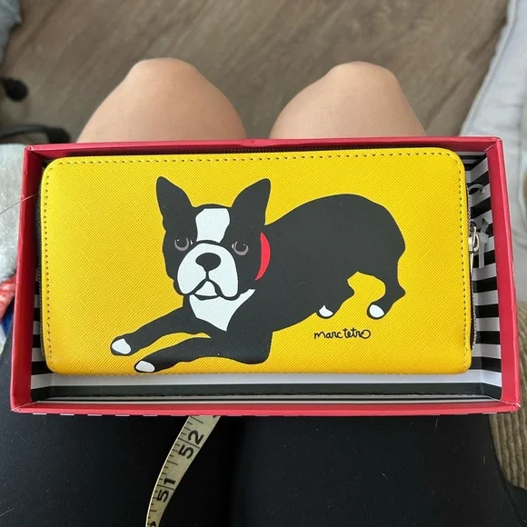 Marc Tetro Yellow Boston Terrier Wallet - In Mint Condition in the original box! - Picture 4 of 9